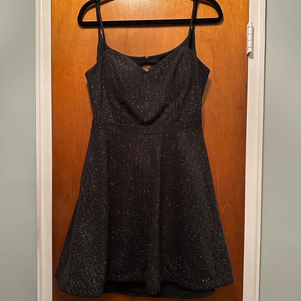 City Studio Black Glitter Dress